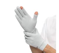 OhSunny Men Women Cycling Gloves Touchscreen Full Finger Sun UV Protection UPF 50+ Summer Gloves for Driving Fishing SMM5M085T (Grey)