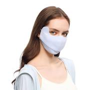 OhSunny Sun Protection Face Cover UPF 50+ Anti-UV Women Summer Mask Eye Protective Breathable Face Covering SLF5M043T Light Blue