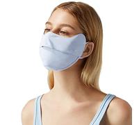 OhSunny UV Face Cover UPF 50+ Women Breathable Face Covering Protection Sunscreen Mask SLN3M072 (Light Blue)