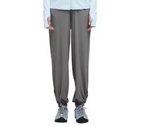 OhSunny Women Casual Pants Beach Cooling UPF 50+ Sun Protection Quick Dry Fit Joggers Sweatpants SLP6M043T Dark Grey L