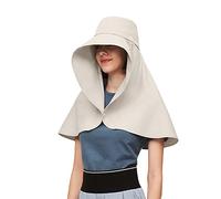 OhSunny Women Hiking Fishing Sun Hat Wide Brim Cap with Large Neck Flap UPF 50+ Sun Protection Hat SLH3M079 Beige