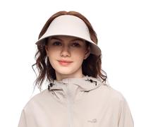 OhSunny Women Wide Brim Sun Visor Summer UV Protection Foldable Sun Hat UPF50+ Beach Cap SNH5M133T Beige
