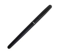 OHTO CR02 Ceramic Rollerball Pen, 0.5mm Fine Point, Medium-Thick Aluminum Barrel with Brass Components, Matte Black, Refillable Water-Based Black Ink, CR02-05-MBK