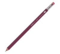 OHTO WN01 Wooden Mechanical Pencil, 0.5mm Fine Point, Standard Long Barrel, Dark Red Body, Made from Incense Cedar, WN01-SP5-EN