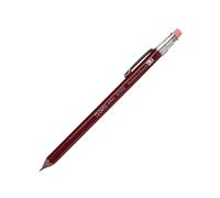 OHTO WN02 Wooden Mechanical Pencil, 0.5mm Fine Point, Mini-Sized Barrel with Clip, Dark Red Body, Made from Incense Cedar, WN02-SP5-EN