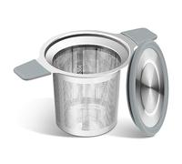 Ohtomber Tea Infuser Strainers, Stainless Steel Loose Leaf Tea Strainer Stepper with Heat Proof Double Handles, Extra Fine Mesh Ball Infusers, Diffuser Holder Filter for Mugs