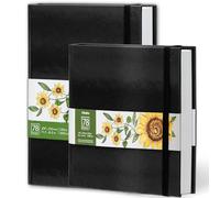 Ohuhu 2 Pack Marker Sketchbook for Drawing and Sketching | 8.3"x8.3"&8.3"x11.7" Art Sketch Book Drawing Papers Each Size Holds 78 Sheets/156 Pages -120 LB/200 GSM -Hardcover Sketch Pad