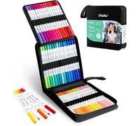 Ohuhu 60 Colours Markers Water-Based, Paper-friendly (No Peeling) Colouring Pen