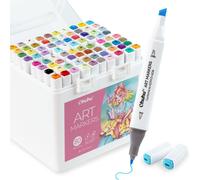 Ohuhu Alcohol Markers, 80 Colours Double Tipped Marke Pen + 1 Colorless Blender