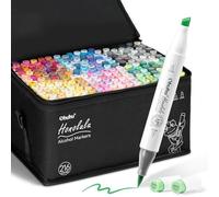 Ohuhu Brush Markers 216 Brush & Chisel Art Set Refillable