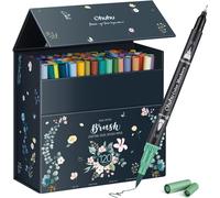 Ohuhu Colouring Pens 120 Colours, Dual Tip Brush Pens Felt Tip Pens, Art Marker
