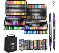 Ohuhu Colouring Pens 160 Fineliner & Brush Water-Based for Art Colouring