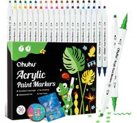 Ohuhu Dual Tip Acrylic Paint Pens, 36 Colours