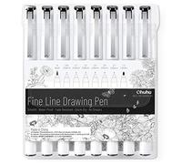 Ohuhu Fineliner Pens, 8 Pack Waterproof Quick Dry Fade Resistant