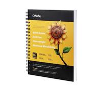 Ohuhu Sketchbook for Alcohol Markers - 200GSM Heavyweight Acid-Free Paper,120 Pages, No Bleed, Spiral Hardback Cover - Portrait 10×7.6" (25.4x19.3 cm) for Figure Drawing & Sketching