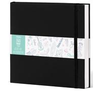 Ohuhu Square Double-Sided Bleedproof Sketchbook 280GSM Super Thick Paper | Square 8.3"x8.3" - 50 Sheets/100 Pages - Hardcover Sketch Pad for Alcohol Markers Paints, Kamakou