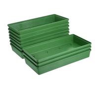 Ohulelks 12pcs Plastic Design Bowl Plastic Arrangement Base for Centerpiece Decorating for Flowers Weddings and Events Rectangle