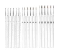 Ohulelks 45Pcs Small Detail Paint Brushes,3 Sizes 0 00 00Fine Lined Brushes for Painting Crafts Watercolor Acrylic Oil Painting C