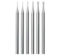 Ohulelks 6Pcs Cylinder Cone Shape Carving Burr Sets 3/32inch Shank Stone Setting Burs Lapidary Making Tools for Lapidary 008-023