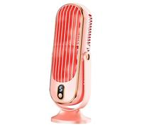 Ohulelks 720° Flippable Bladeless Tower Fan, Oscillating Silent Fan with 5 Modes, Energy Efficient for Bedroom Office Pink