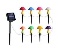 Ohulelks 8-Pack Cracked Mushrooms Lights for Garden Decor, Solar Mushroom Lights Outdoor Decor, Whimsical Yard Art for Yard