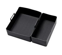 Ohulelks Air Fryer Tray Air Fryer Liner Basket Reusable Oven Baking Tray Non-Stick Pizza Baking Tray A