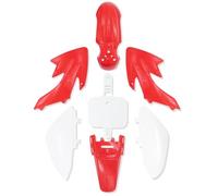 Ohulelks CRF50 Plastics Kit Pit Bike Parts Fairings Fenders for CRF 50 XR 50 SSR 110 107 125 MX650 MX500 Piranha Baja Red+White