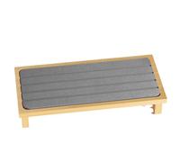 Ohulelks Diatom Mud Washing Table Rack - Kitchen Sponge, Soap Holder & Dispenser with Countertop Fast Drying Tray Rack