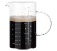 Ohulelks Glass Measuring Cup, Insulated Handle, V-Shaped Spout, High Borosilicate Glass Measuring Cup 1000ML, /1 Liter, 4 Cup