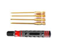 Ohulelks Hexagon Screwdriver Set 1.5, 2.0, 2.5, 3.0mm Quick Change Allen Key, Hex Wrench Tool for RC Cars, Crawlers, Boats A