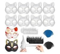 Ohulelks Mask Kit, Blank DIY Therian Gear Stuff Mask Base Spra Paint, Halloween Cosplay