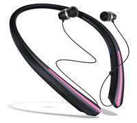 Ohulelks Neckband Wireless Bluetooth Earphones, Retractable Ear Sweat-Proof Earphones, Stereo Noise-Canceling Earphones