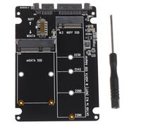 Ohulelks NGFF to 3 External HDD Enclosure MSATA SSD Adapter M.2 Protocol Adapter Board