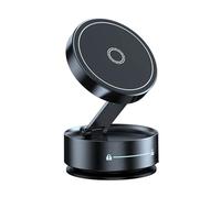 Ohulelks Q12 Magnetic Car Phone Holder Foldable 360° Adjustable Bracket forSmartphone Magnet Vacuum Suction Cup Stand