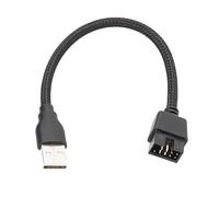 Ohulelks USB A to 9 Pin USB Extension Cable USB A Male to USB 9 Pin Extension Cable External USB A Male Extension Cable