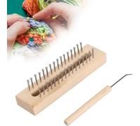 Ohulelks ,Wooden Knitting Looms with Looms Hook Wooden Knitting Looms Set for Scarf DIY Projects Knitting