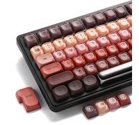 OHY PBT Keycaps, XVX Berry Kiss Theme Red Jelly HOA Profile Key Cap, 132-Key Cute Custom Keycaps (for Mechanical Keyboards with Cherry/Gateron MX Switches)-Lipstick