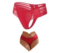 ohyeahlady Mesh Thongs for Women Low Rise French Knickers Panties UK 10-18 | Stretchy, Breathable, Cotton Crotch, Hipster, Cheeky, Briefs