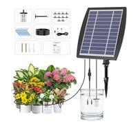 OHYEAHSPIN Solar Drip Irrigation System - Supports 30 Pots, 12 Timing Modes - Drip Irrigation Kit,Automatic Plant Garden Watering System for Outdoor Plants,Garden, and Potted Plants