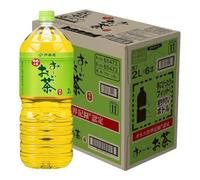 Oi Ocha Ryokucha Japanese Green Tea - 2L Bottles (Pack of 6), Authentic Unsweetened Brew