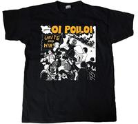 Oi Polloi Unite and Win 1987 Album Cover Men's T-Shirt Unisex Black Tee L