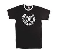 Oi! T-Shirt (Gildan Branded Various Sizes and Colours) (Medium, Black Ringer T-Shirt with White Print)
