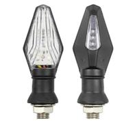 OIAJDSAD motorcycle turn signal light Motorcycle Blinker Indicator Lamp Turn Signal Light Flashing Two Side Flash Lights Waterproof