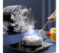 oiakus Desktop Range Hood, Mini Portable Cooker Hood, Ventilation Blower Extractor Hood With 2m hose, stepless speed regulation, Low Noise, Extractor Fan for Home, Kitchen Hot Pot, BBQ