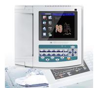 oiakus ECG Monitor, Home Heart Health Monitor, Touch Screen Digital 12 Channel Machine PC Software for Medical Oral Care Vital Sign CCU ICU, with ECG Waveform Demonstration Mode