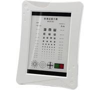 oiakus Eye Exams Charts, LED Eye Chart Light Box, 5 Test Sight Marks, Two Power Supply Methods, Brightness: 80-320CD/m, 25-30cm Test, for Hyperopia, Presbyopia