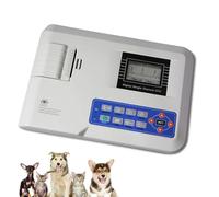 oiakus Veterinary ECG Monitor, Pet Animal ECG Monitor with Thermal Printing System, Single Channel, with Waveform Demonstration and Recording, for Dogs, Cats & Mouse Animals Clinic