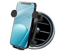 oibek Car Phone Holder Mount Compatible with Mercedes Benz A B C E S Mini Cooper Audi-TT Ford Jeep Suzuki Mustang Wrangler Swift Round Vents Phone Mount for iPhone 16 15 14 Pro Max Galaxy S24 S23 S22