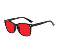 oibek Red Blue Light Glasses for Men Women, Sleep Glasses for Total Blue and Green Light Blocking Red Lens Anti-Fatigue Computer Monitor Gaming Improve Sleep Reduce Anti Eyestrain Sensitivity