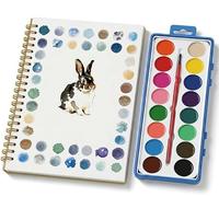 oibek Watercolour Workbook, 16 Color Water Colour Paints Sets Original DIY Nature Flower Patterns Creative Watercolor Workbook, Water Colouring Painting Book for Adults Teens and Beginner Arter